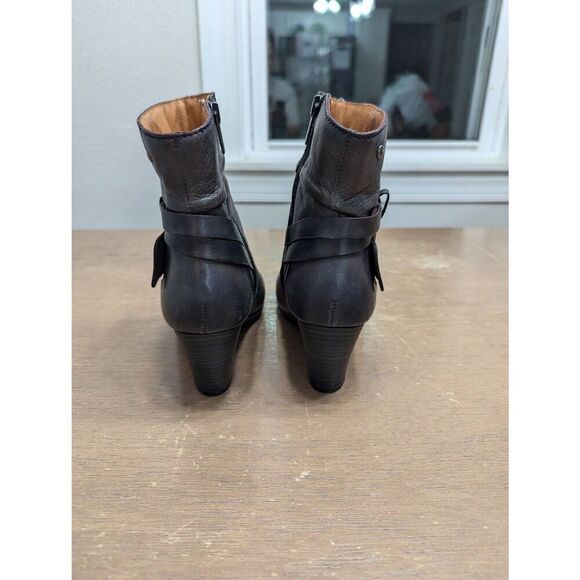Pikolinos Verona Boots‎ women's size 37 gray leather slouchy moto zipper bootie - Picture 6 of 9